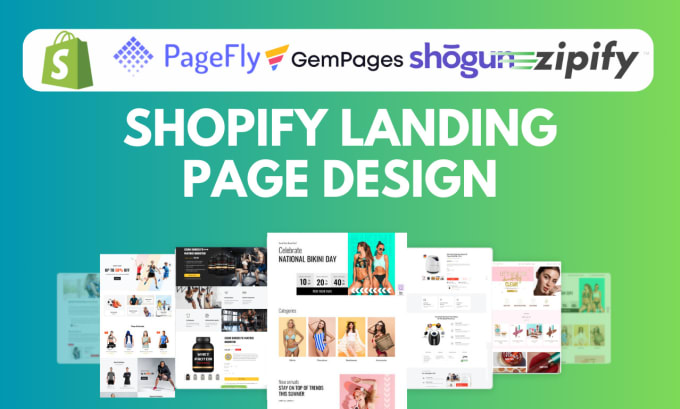 Gig Preview - Design shopify product page or shopify landing page using gempage, pagefly