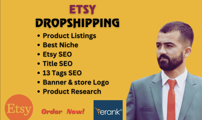 Gig Preview - Find and list top selling products for your etsy drop shipping store