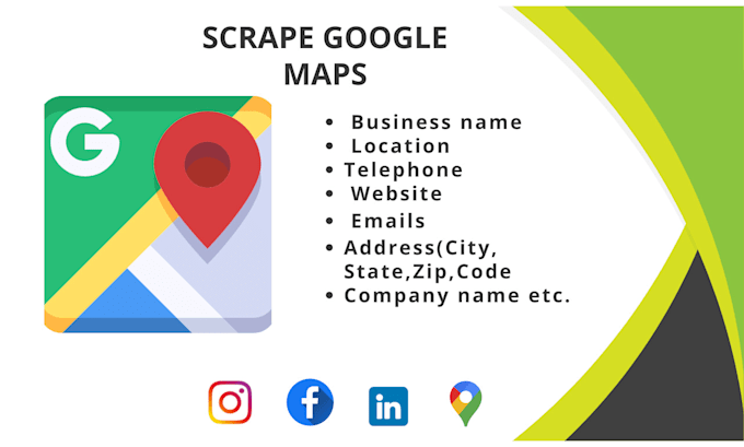 Gig Preview - Do scrape google map lead generation and find email address list