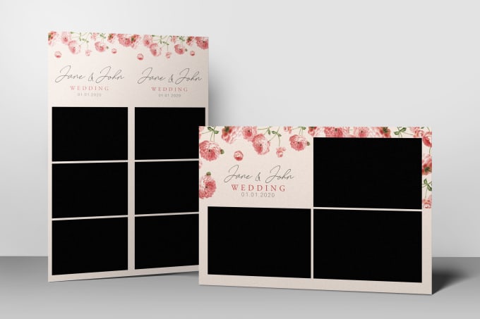 Gig Preview - Creatively design a customized photo booth template