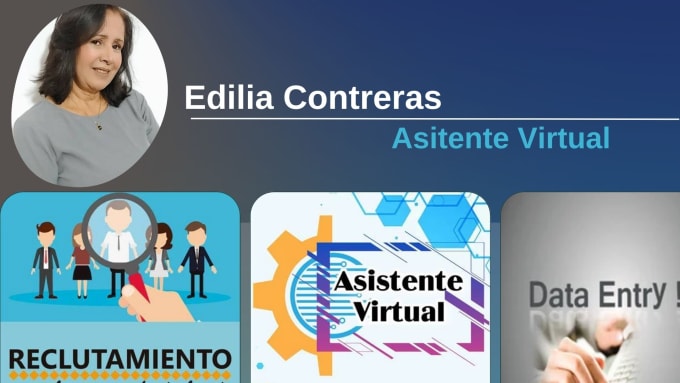 Gig Preview - Be your virtual assistant in spanish