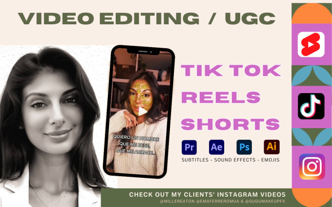 Gig Preview - Editing your yt videos tiktok and reels ask for meta ads