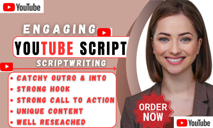 Gig Preview - Write engaging youtube video script writing, tiktok script writer, reels video