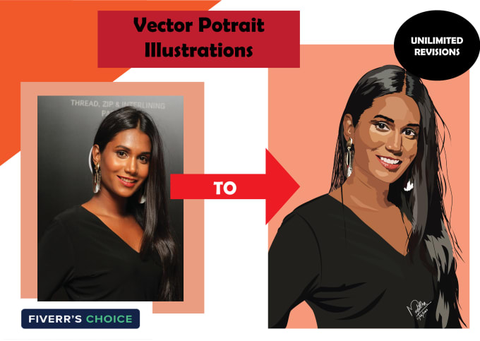 Gig Preview - Draw cartoon vector portrait face illustrations in 24 hrs