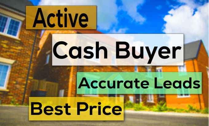 Gig Preview - Real estate active cash buyer leads with skip tracing