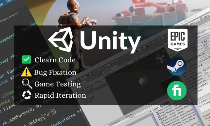 Gig Preview - Be your unity game developer,3d game development