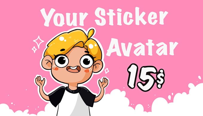 Gig Preview - Draw cute cartoon caricature avatar, portrait, logo