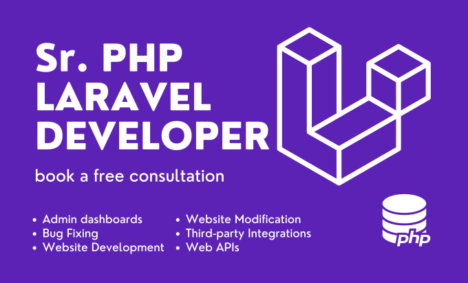 Gig Preview - Be your senior PHP laravel developer
