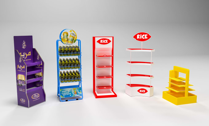 Gig Preview - Do 3d product display and retail display stand