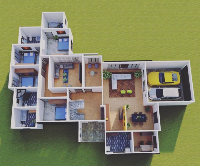 Gig Preview - Create  3d floor plan, interior , exterior