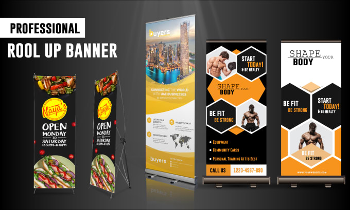 Bestseller - make roll up banner, roll up stand, pull up banner, street banner, x stand