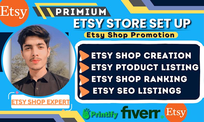 Gig Preview - Setup etsy store, set up etsy store ,product listing and etsy SEO listing