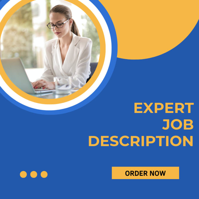 Gig Preview - Develop expert job descriptions for your organization