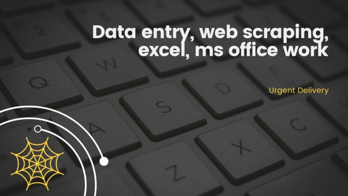 Bestseller - do data entry, web scraping, excel and ms office work