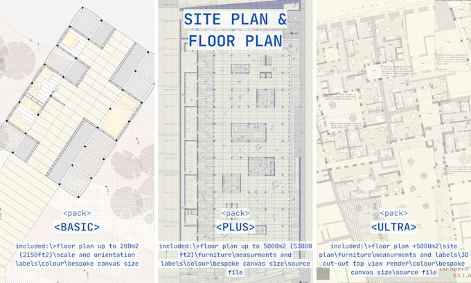 Gig Preview - Create a unique and appealing floor and site plan