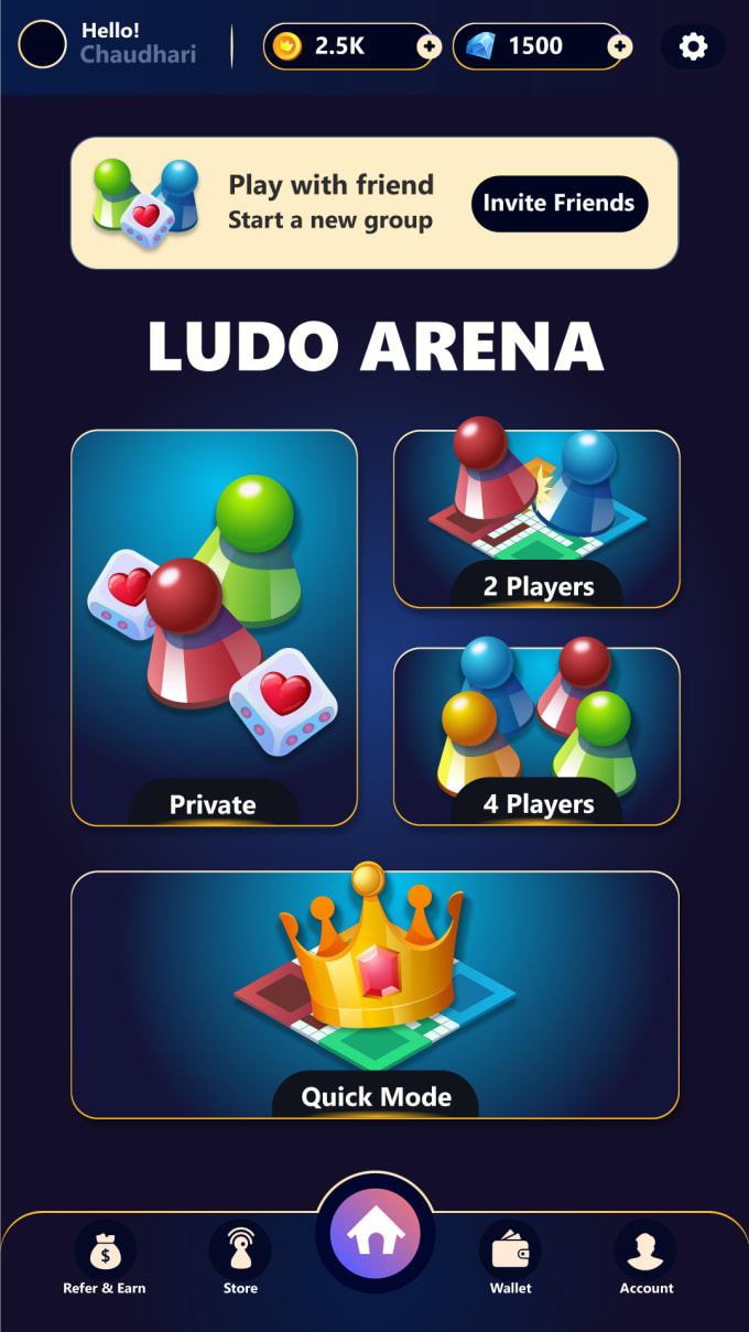 Gig Preview - Make ludo offline and multiplayer game