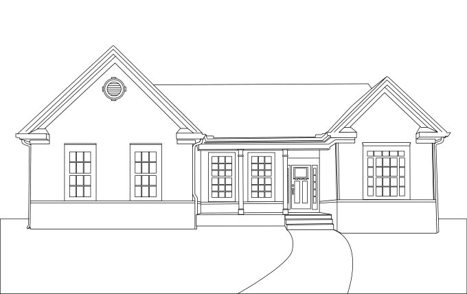 Gig Preview - Draw vector line of your house or bulding