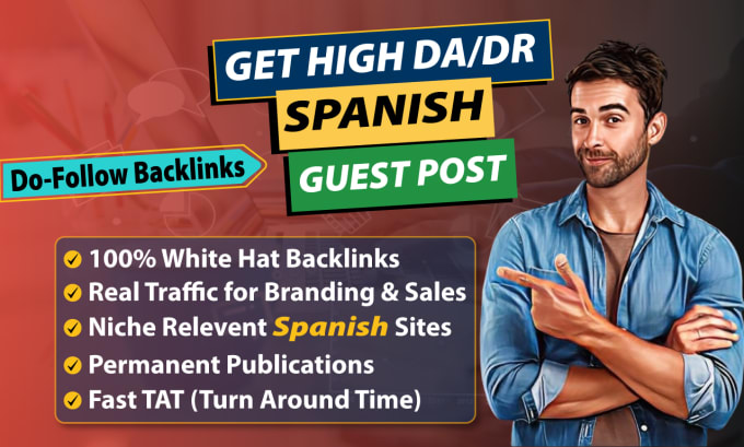 Gig Preview - Publish article on spanish guest post with dofollow spanish backlinks