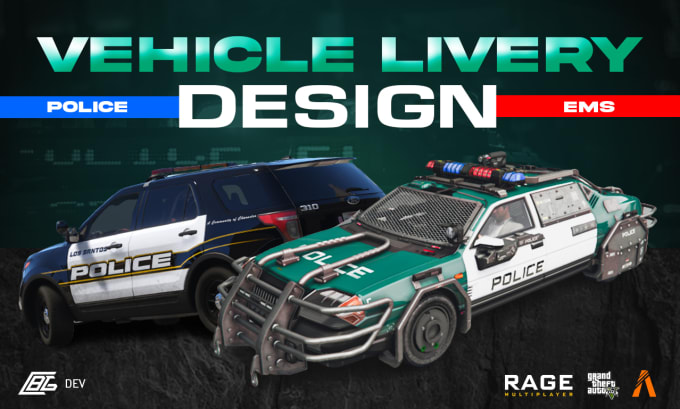 Bestseller - make custom livery for fivem, gta 5 police, ems, vehicles