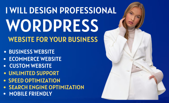 Gig Preview - Design and build responsive wordpress websites or wordpress design