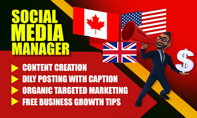 Gig Preview - Manage your social media for business growth