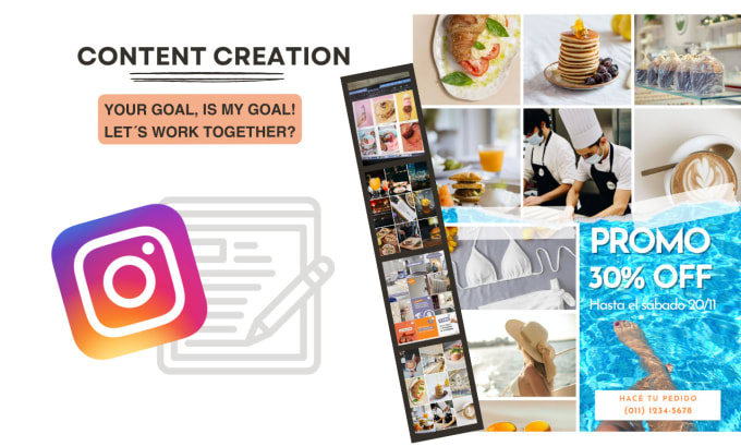 Gig Preview - Be your instagram and facebook content creator