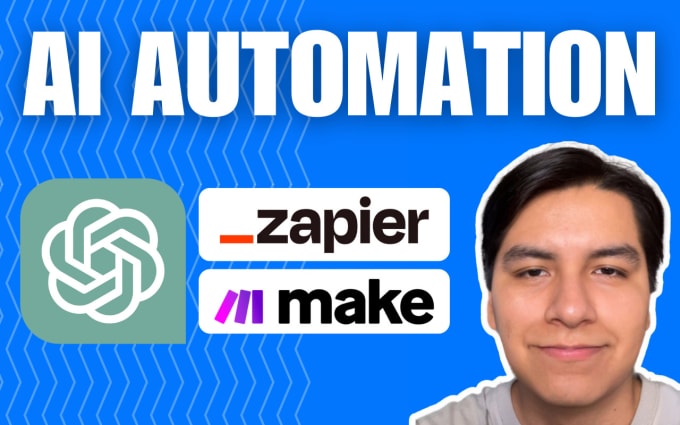 Gig Preview - Automate your business using chatgpt ai, zapier and make