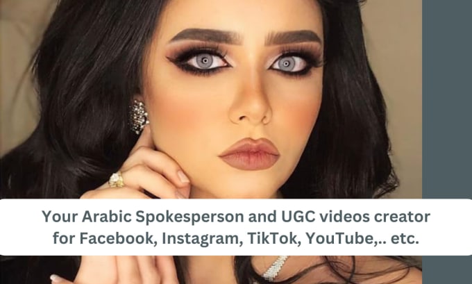 Gig Preview - Your arabic spokesperson, ugc videos creator for tiktok, youtube