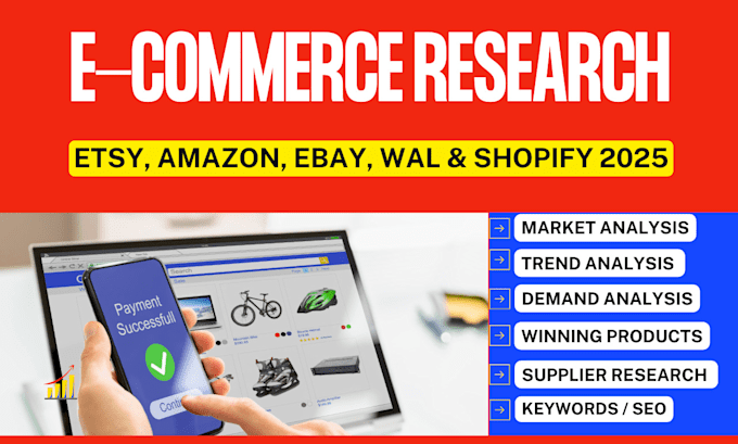 Gig Preview - Do e commerce research and analysis for products, keywords, competitive analysis