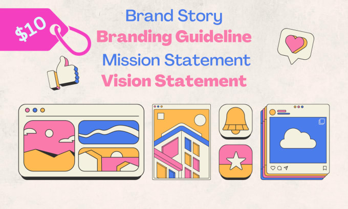 Gig Preview - Write your brand story, branding guideline, mission statement, bio