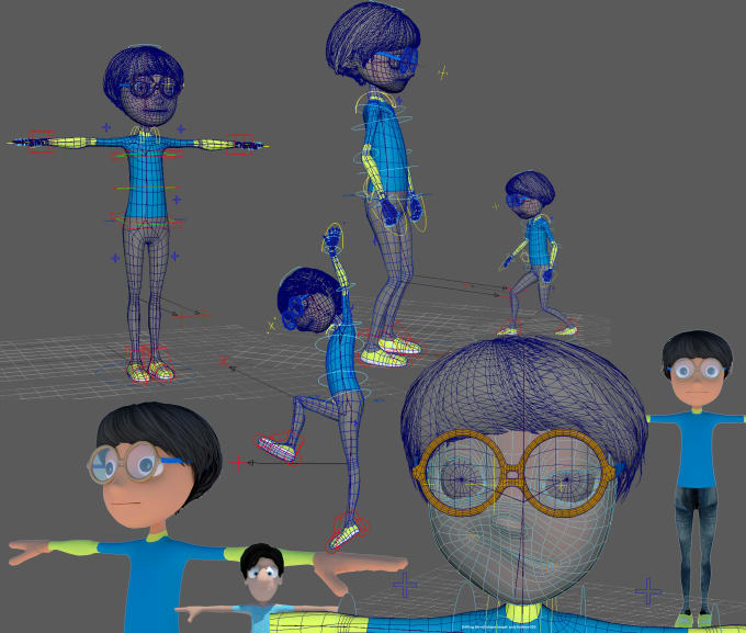 Bestseller - 3d modeling, rigging, animation for games or animation video in maya, or blender