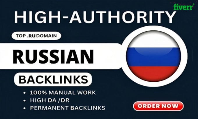 Gig Preview - Create russian dofollow backlink russia forums link building