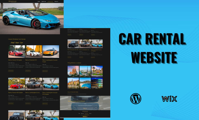 Gig Preview - Build car rental website car dealership booking car rental website