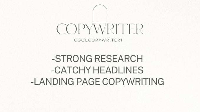 Gig Preview - Do professional copywriting for your website