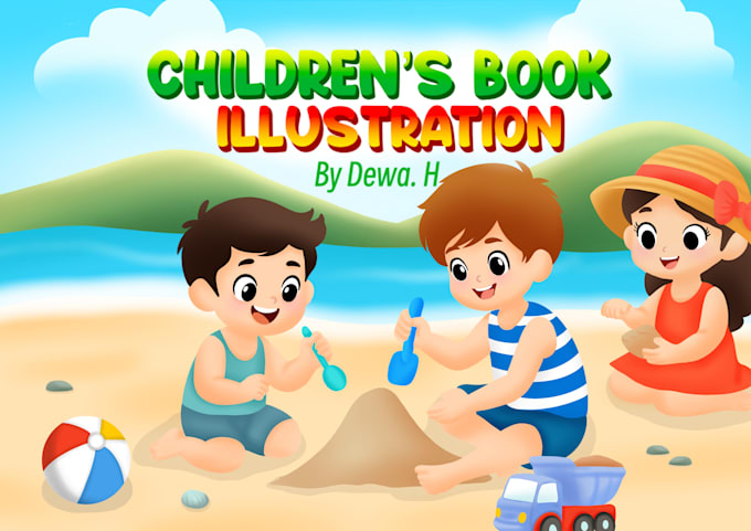 Gig Preview - Draw cute children story book illustration