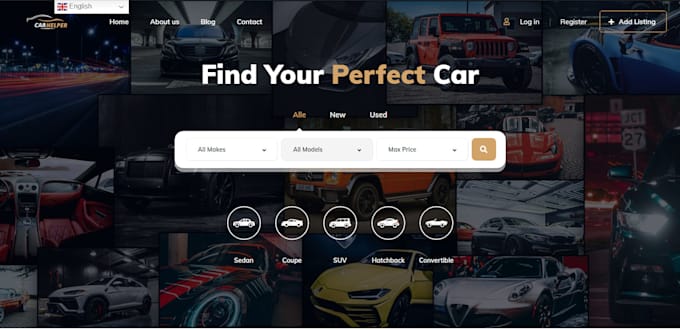 Gig Preview - Build auction website, car dealer, or insurance websites