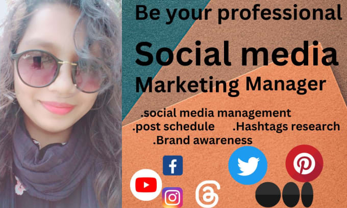 Gig Preview - Be your perfect social media marketing manager