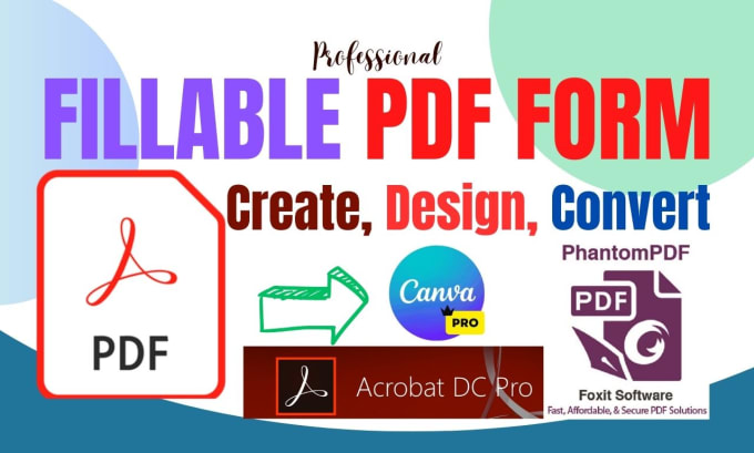 Gig Preview - Create PDF fillable form word or others and convert PDF files