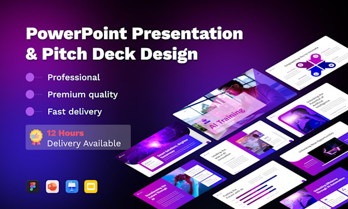 Gig Preview - Do powerpoint presentation design, or investor pitch deck