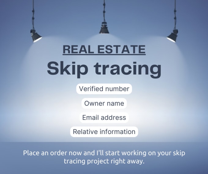 Gig Preview - Do real estate skip tracing, find property owners super fast