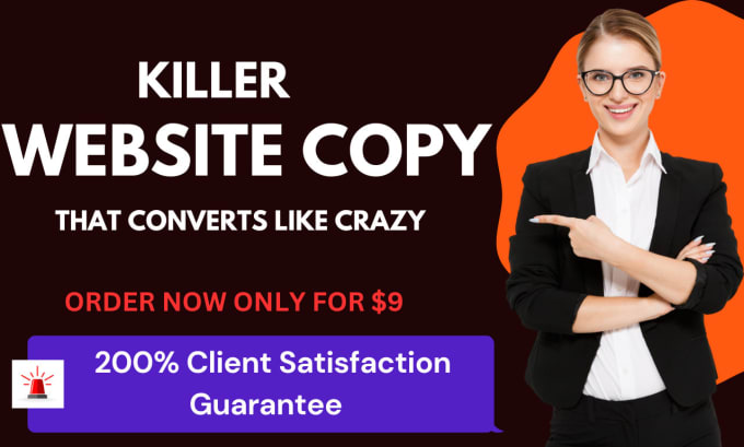 Gig Preview - Copywrite conversion website copy by SEO website copywriting and content writer