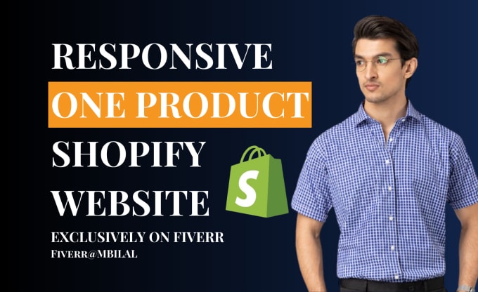 Gig Preview - Create one product shopify dropshipping store or shopify website in 24 hours