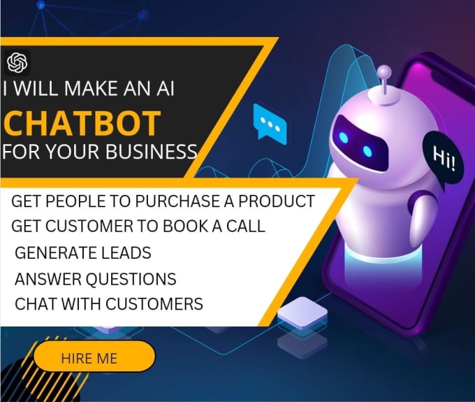 Gig Preview - Build ai powered chatbot with chatgpt manychat voiceflow tidio chatfuel