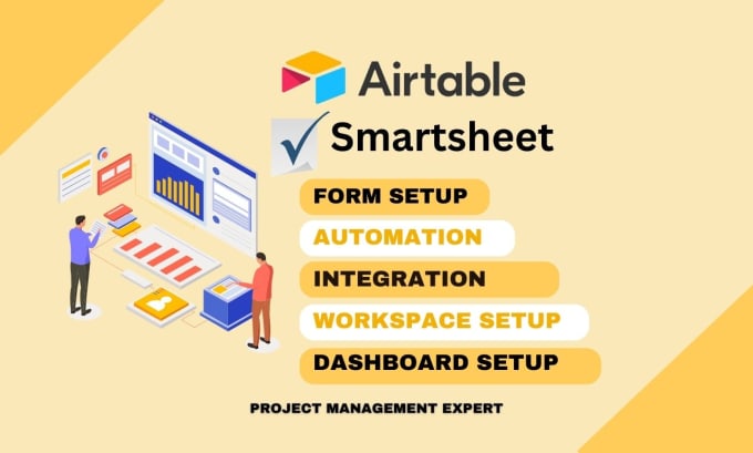 Gig Preview - Setup airtable or smartsheet kpi dashboards, monday crm clickup trello tutor