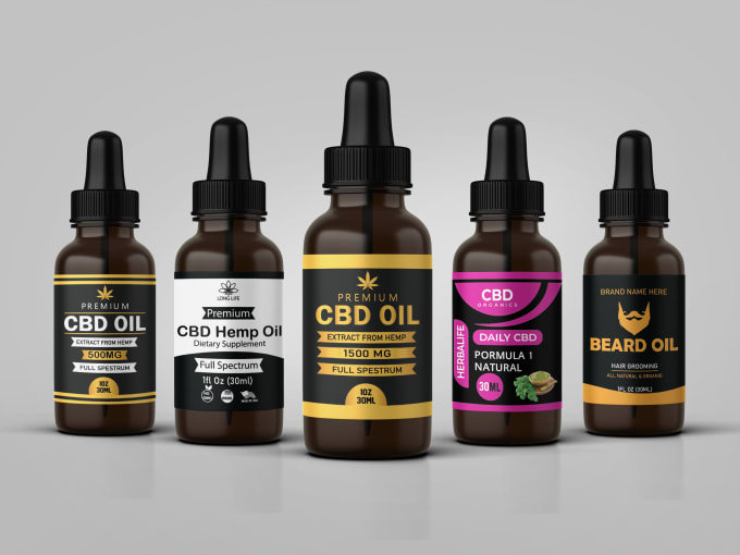 Gig Preview - Do dropper label design and cbd label design