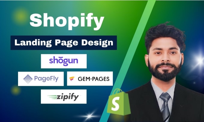 Gig Preview - Design shopify landing page or figma to shopify with pagelfy or gempages