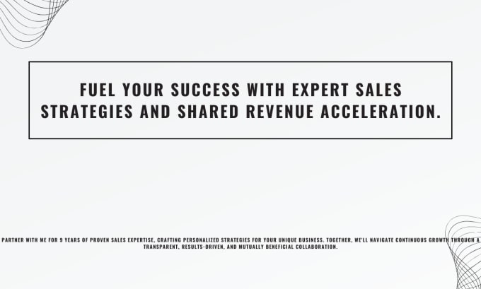 Gig Preview - Skyrocket your sales with revenue sharing model