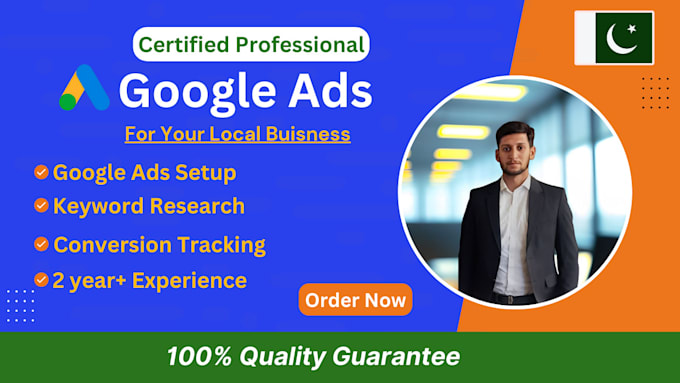 Gig Preview - Setup and run profitable google ads for your local business