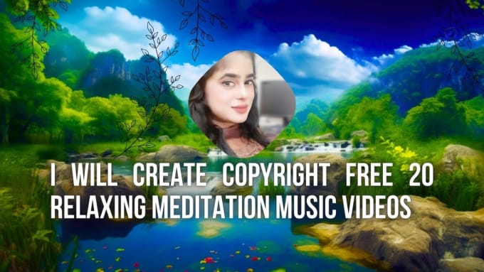 Gig Preview - Create copyright free 20 relaxing meditation music videos