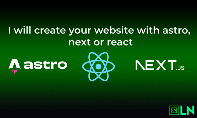 Bestseller - create your website with astro, next or react